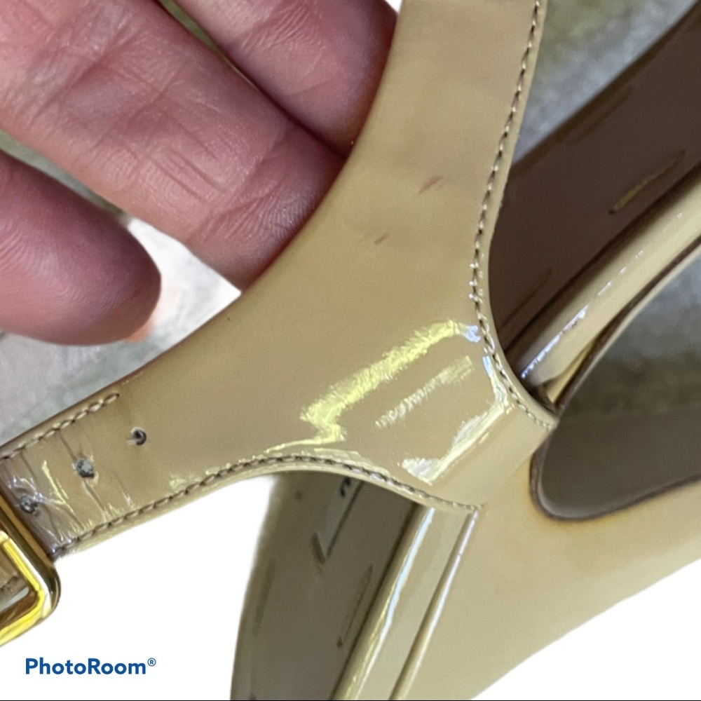 Miu Miu patent leather platform heels tan 39 - Picture 6 of 15